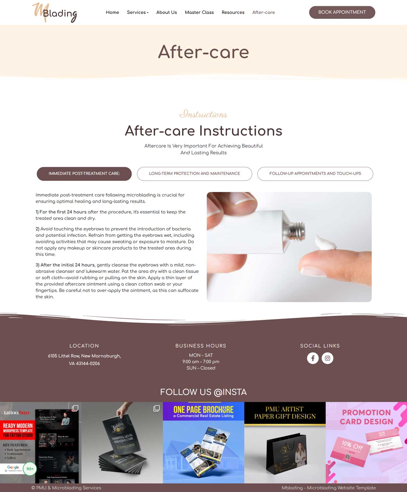 Beauty Clinic & PMU Salon WordPress Theme – MBlading