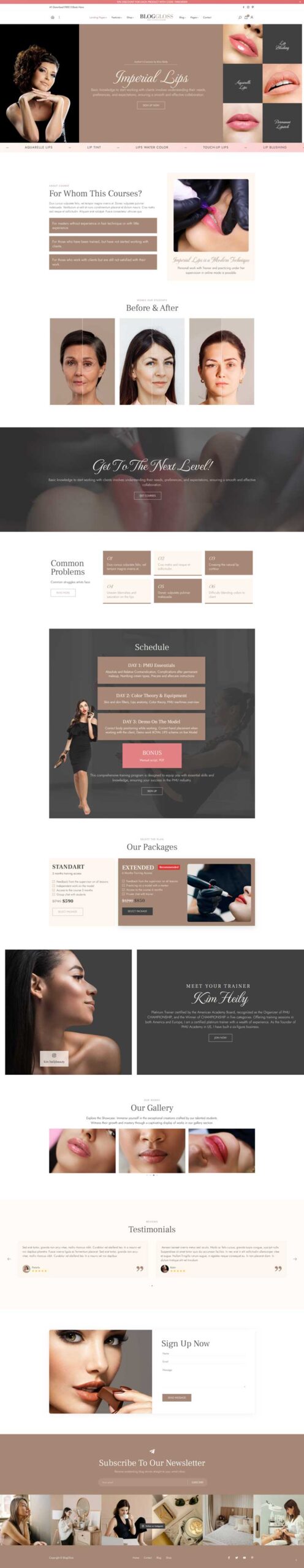 Fashion & Lifestyle Blog WordPress Theme – BlogGloss