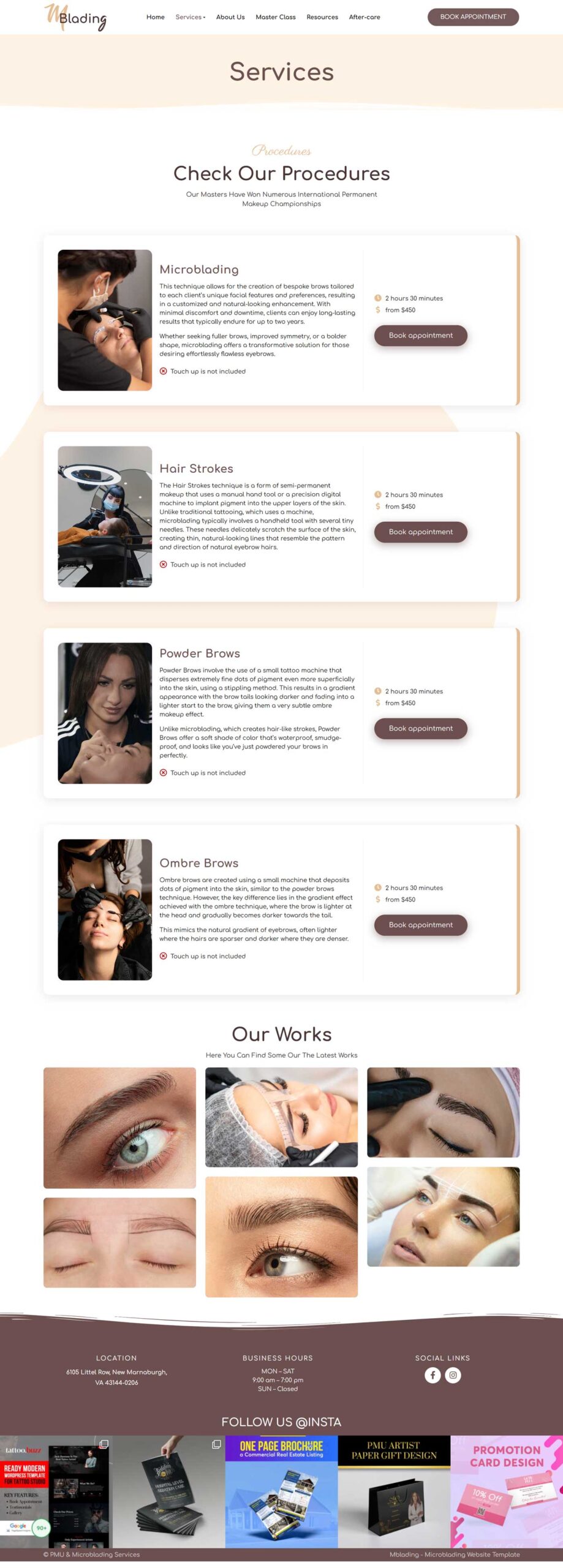 Beauty Clinic & PMU Salon WordPress Theme – MBlading