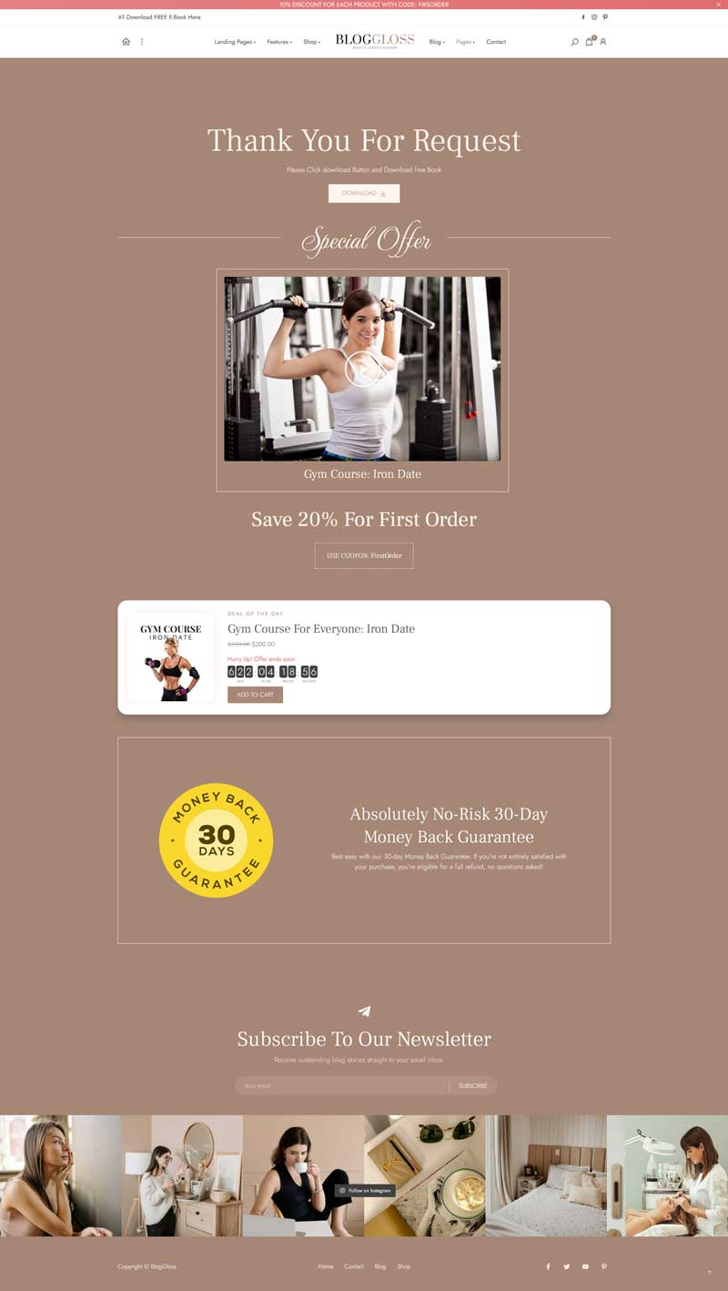 Fashion & Lifestyle Blog WordPress Theme – BlogGloss