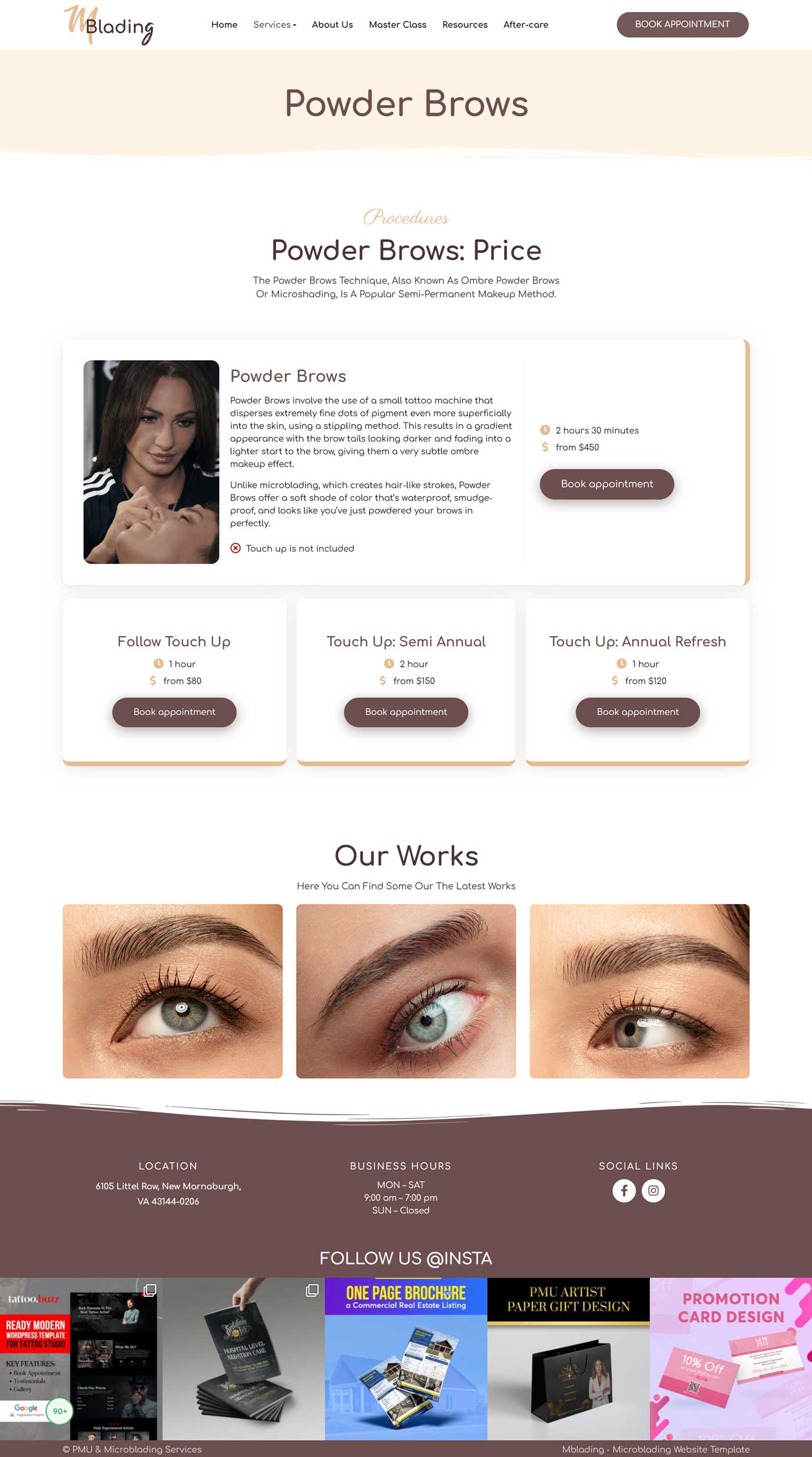 Beauty Clinic & PMU Salon WordPress Theme – MBlading