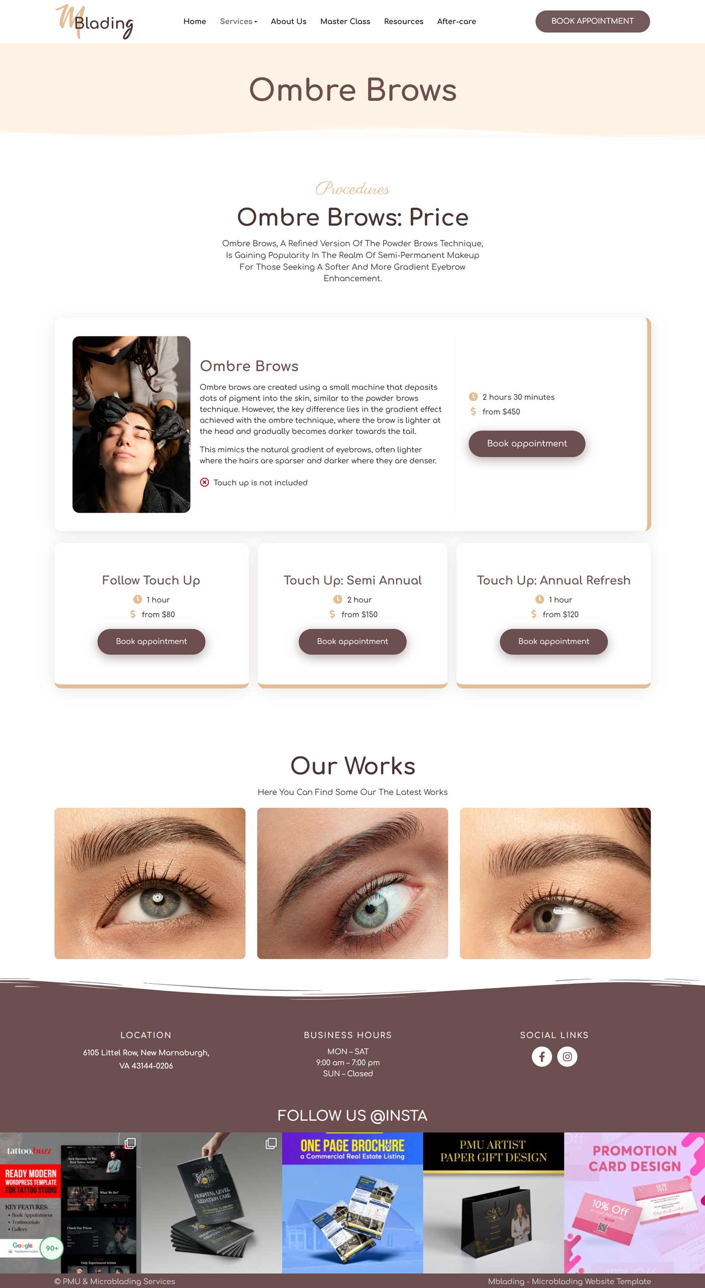 Beauty Clinic & PMU Salon WordPress Theme – MBlading