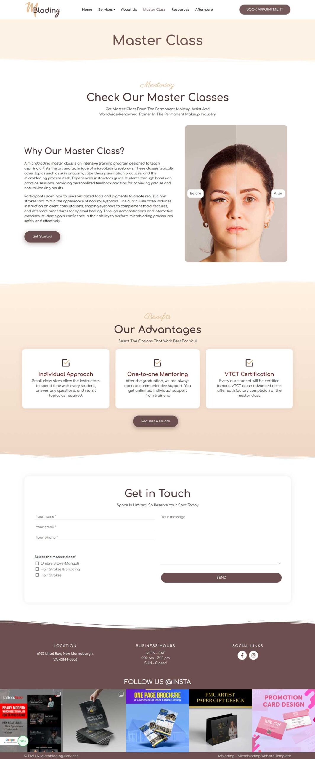 Beauty Clinic & PMU Salon WordPress Theme – MBlading