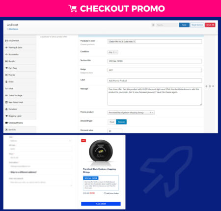 Order Bump For WooCommerce – WooCheckoutPromo