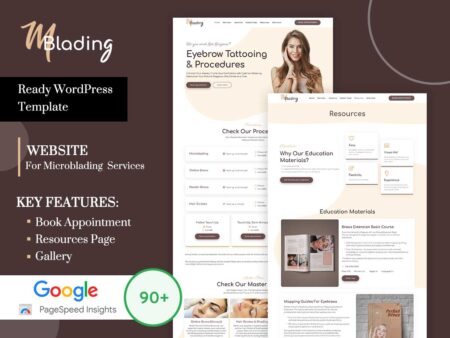 Beauty Clinic & PMU Salon WordPress Theme – MBlading