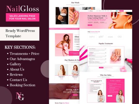Nail Salon & Beauty Studio WordPress Theme